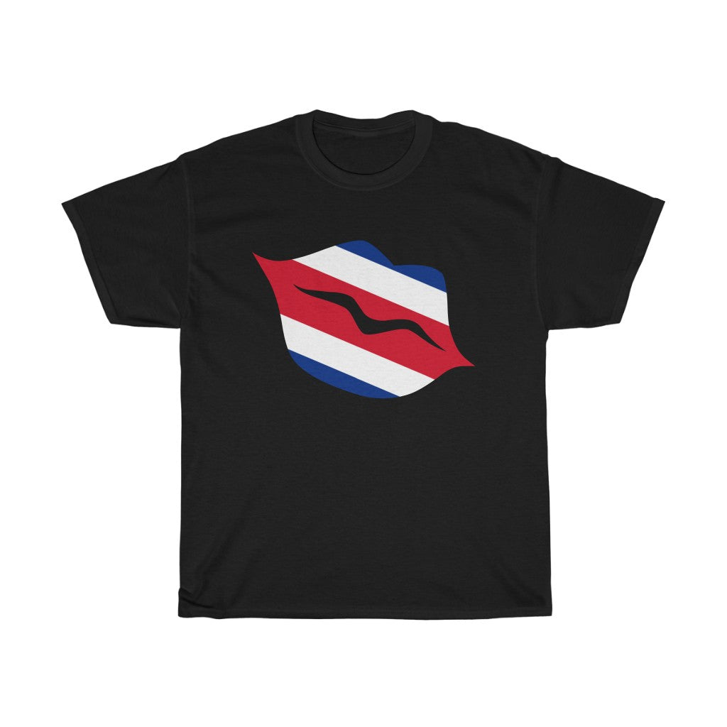 Costa Rica Lips Flag Standard Tee - Unisex