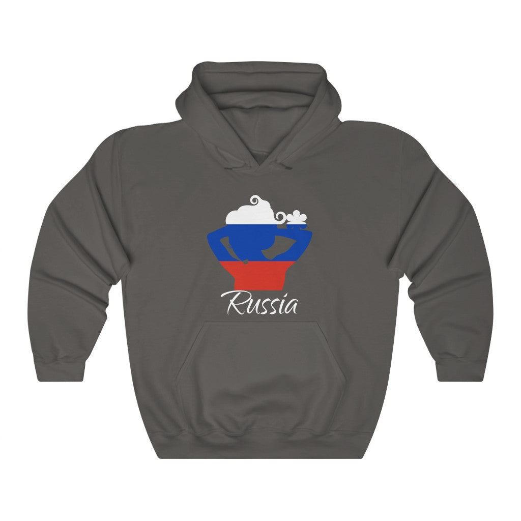 Russia Lady Flag Hoodie Sweatshirt 2 - Unisex
