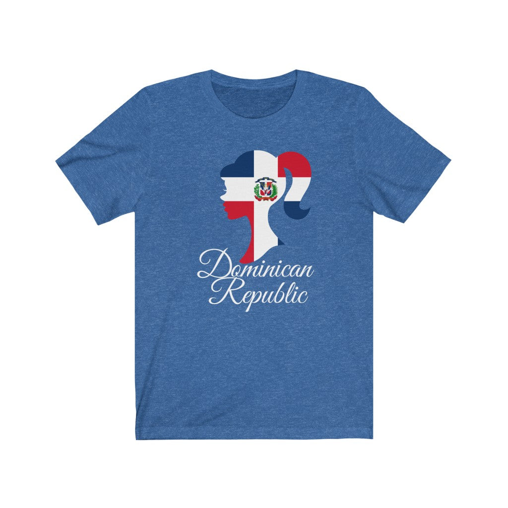 Dominican Republic Girl Flag Premium Tee 2 - Unisex