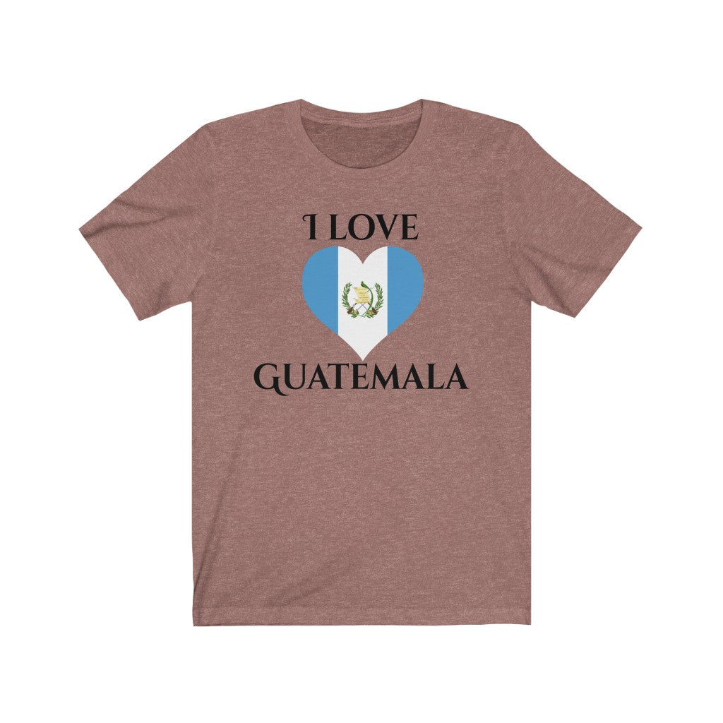 Guatemala Heart Flag Premium Tee 1 - Unisex