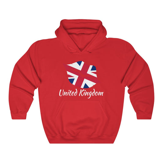 United Kingdom Lips Flag Hoodie Sweatshirt 2 - Unisex