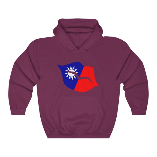 Republic of China - Taiwan Lips Flag Hoodie Sweatshirt - Unisex