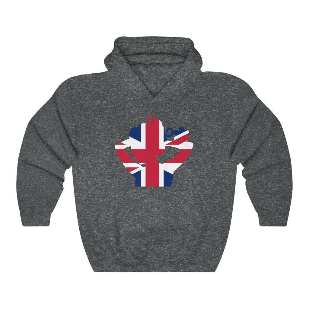 United Kingdom Lady Flag Hoodie Sweatshirt - Unisex