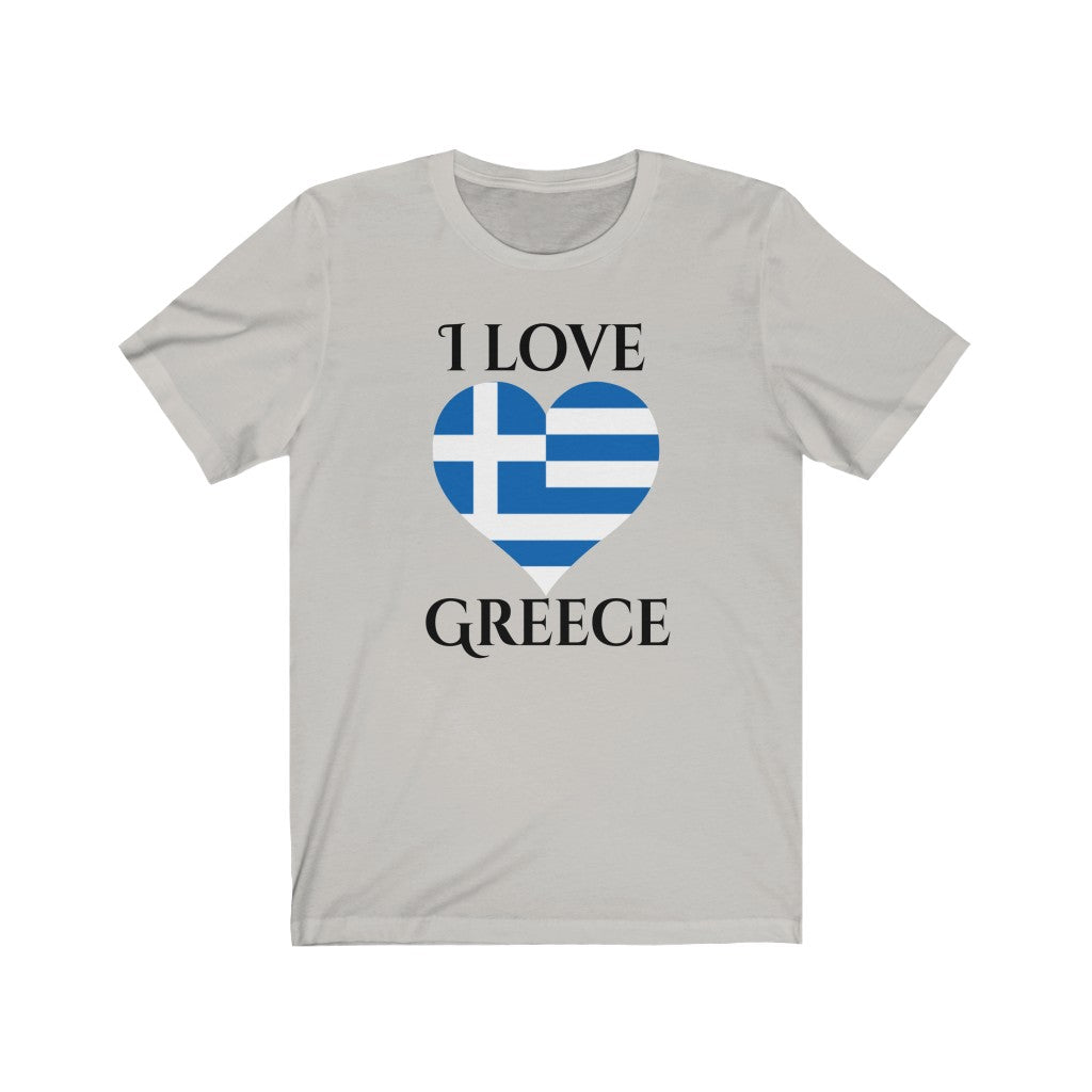 Greece Heart Flag Premium Tee 1 - Unisex