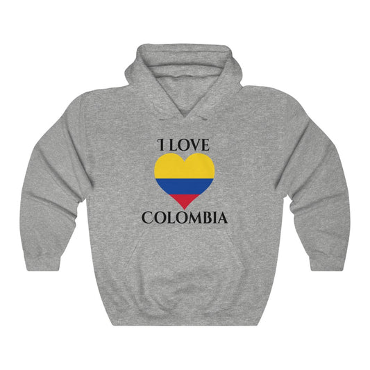 Colombia Heart Flag Hoodie Sweatshirt 1 - Unisex