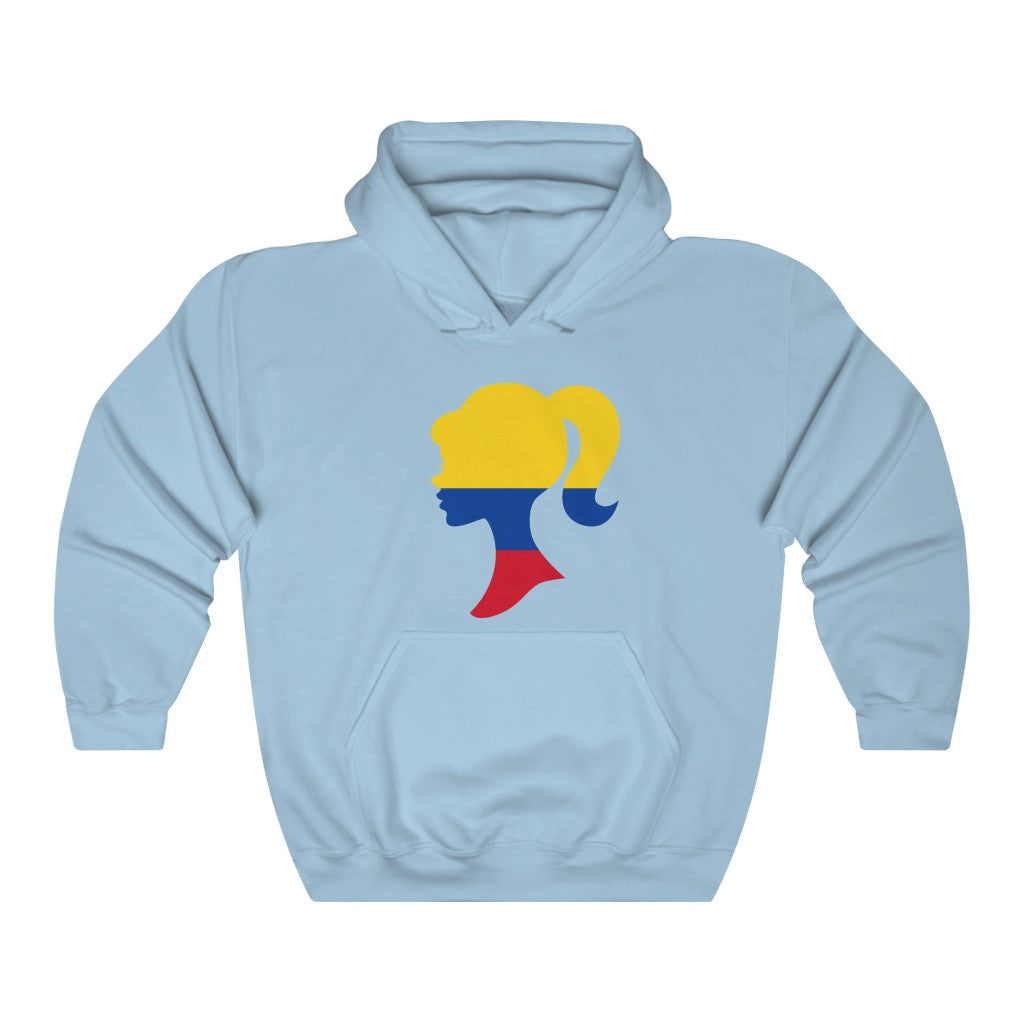 Colombia Girl Flag Hoodie Sweatshirt - Unisex