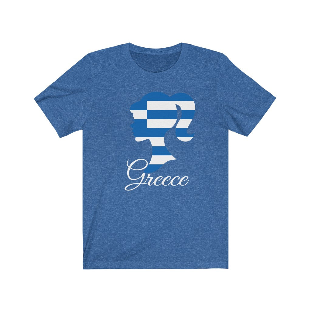 Greece Girl Flag Premium Tee 2 - Unisex