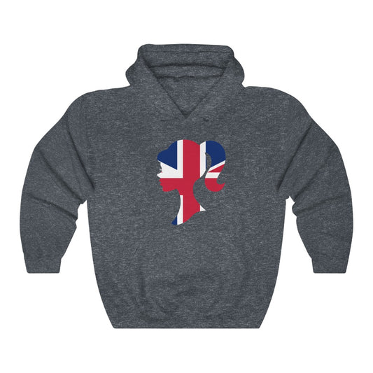 United Kingdom Girl Flag Hoodie Sweatshirt - Unisex