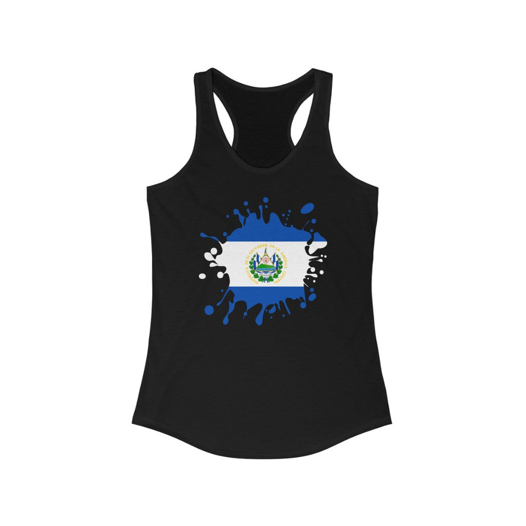 El Salvador Splat Flag Tank - Women