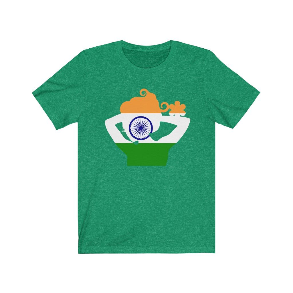 India Lady Flag Premium Tee - Unisex