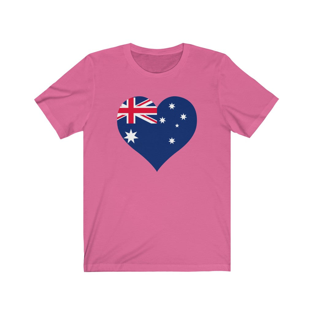 Australia Heart Flag Premium Tee - Unisex