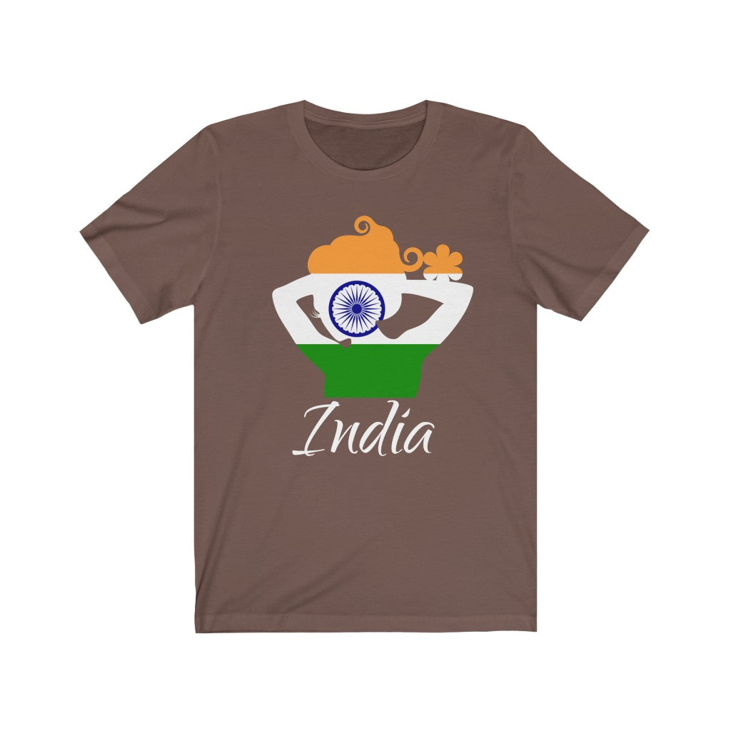 India Lady Flag Premium Tee 2 - Unisex