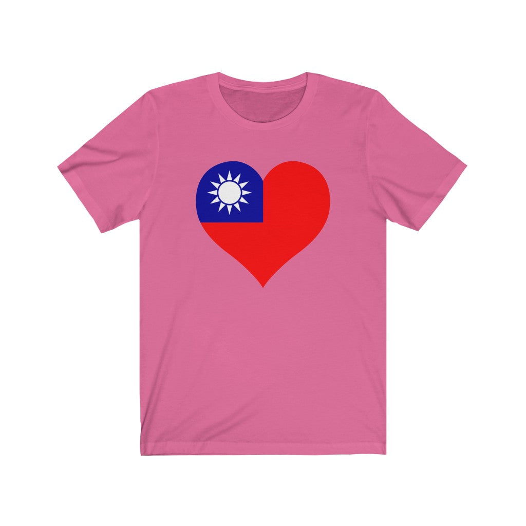 Republic of China - Taiwan Heart Flag Premium Tee - Unisex