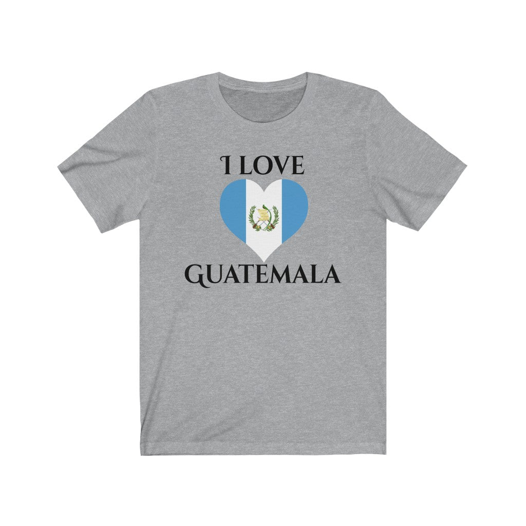 Guatemala Heart Flag Premium Tee 1 - Unisex