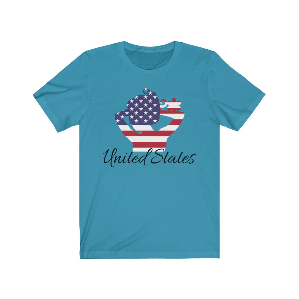 United States of America Lady Flag Premium Tee 1 - Unisex
