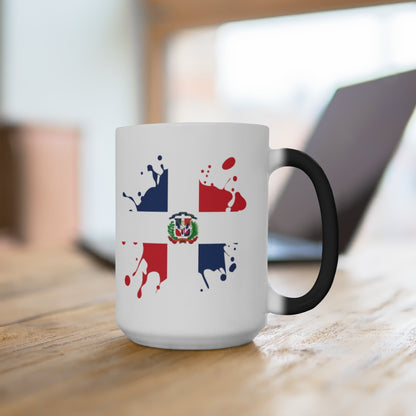 Dominican Republic Splat Color Changing Mug