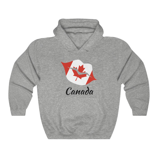 Canada Lips Flag Hoodie Sweatshirt 1 - Unisex