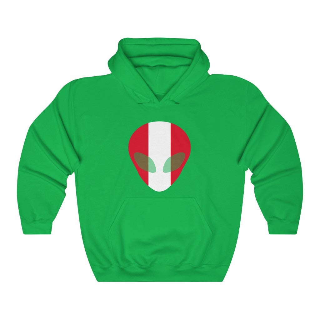 Peru Alien Flag Hoodie Sweatshirt - Unisex
