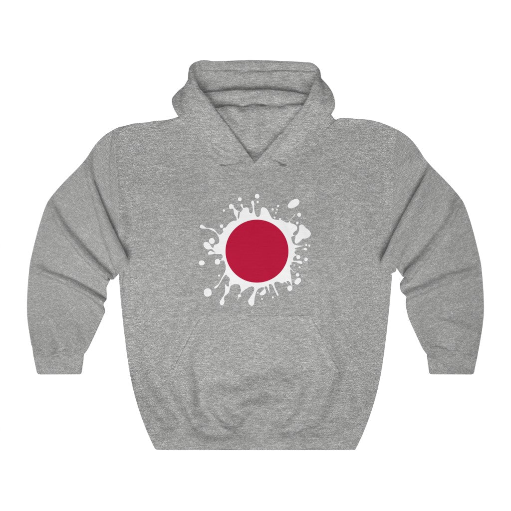 Japan Splat Flag Hoodie Sweatshirt - Unisex