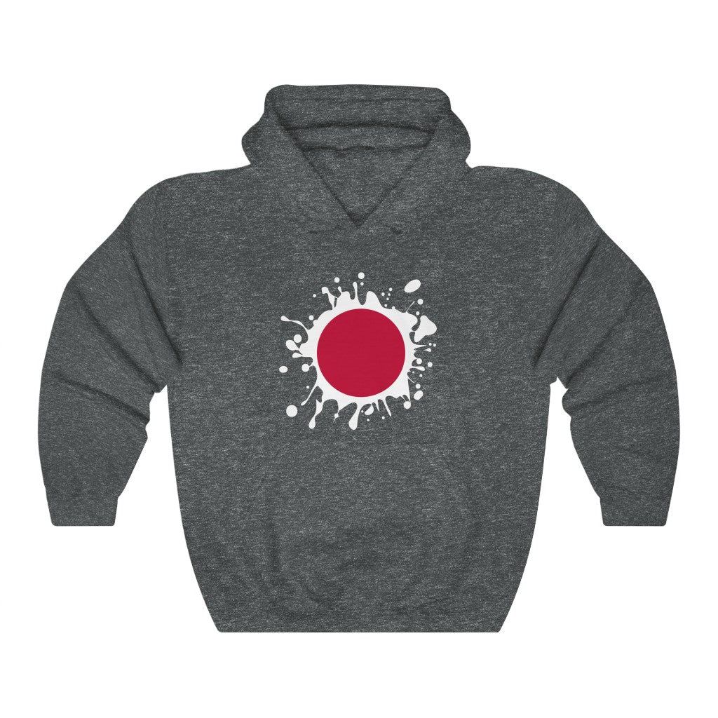 Japan Splat Flag Hoodie Sweatshirt - Unisex