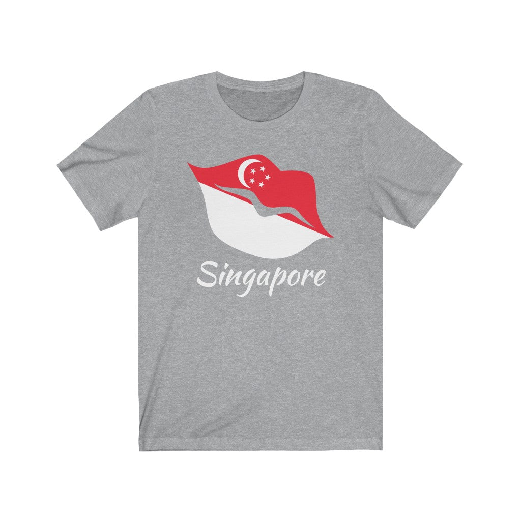 Singapore Lips Flag Premium Tee 2 - Unisex