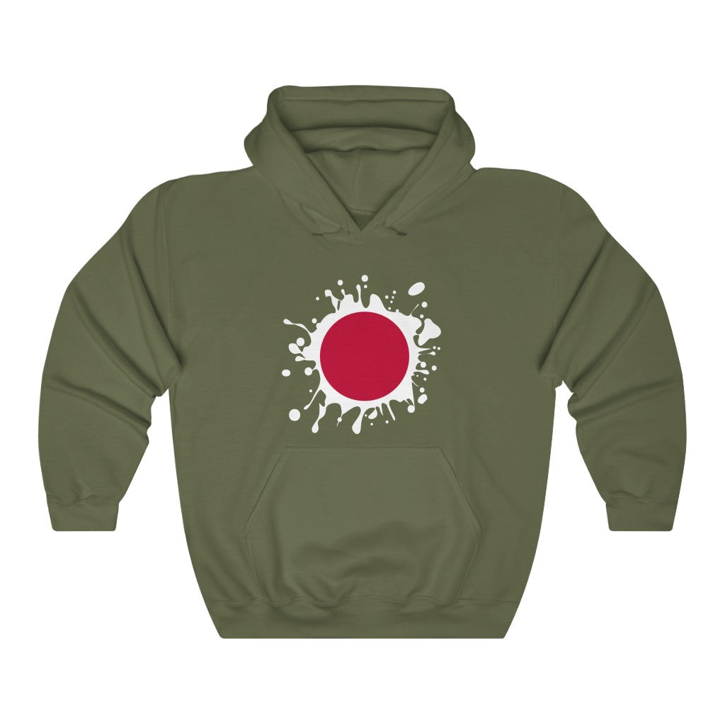 Japan Splat Flag Hoodie Sweatshirt - Unisex