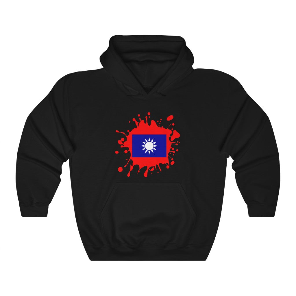 Republic of China (Taiwan) Splat Flag Hoodie Sweatshirt - Unisex