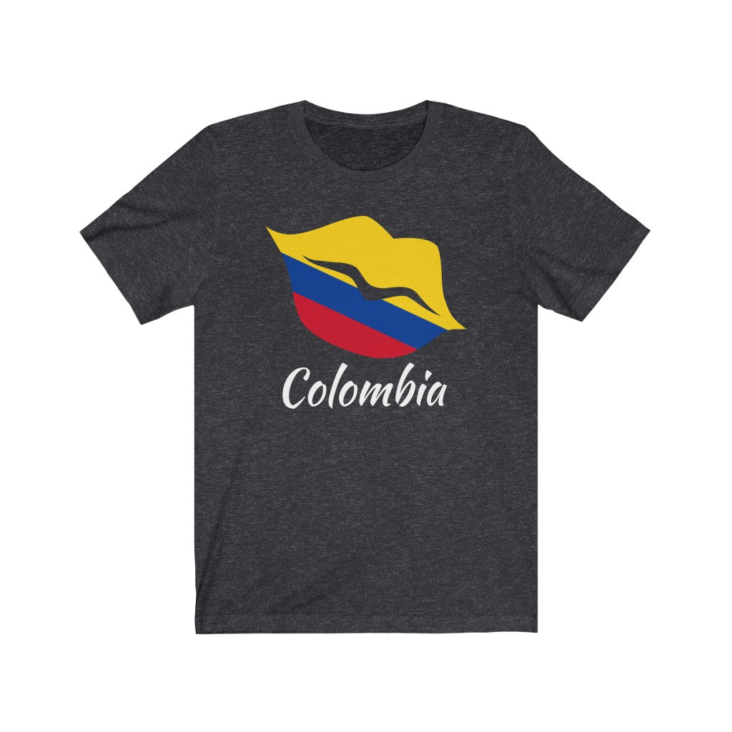 Colombia Lips Flag Premium Tee 2 - Unisex