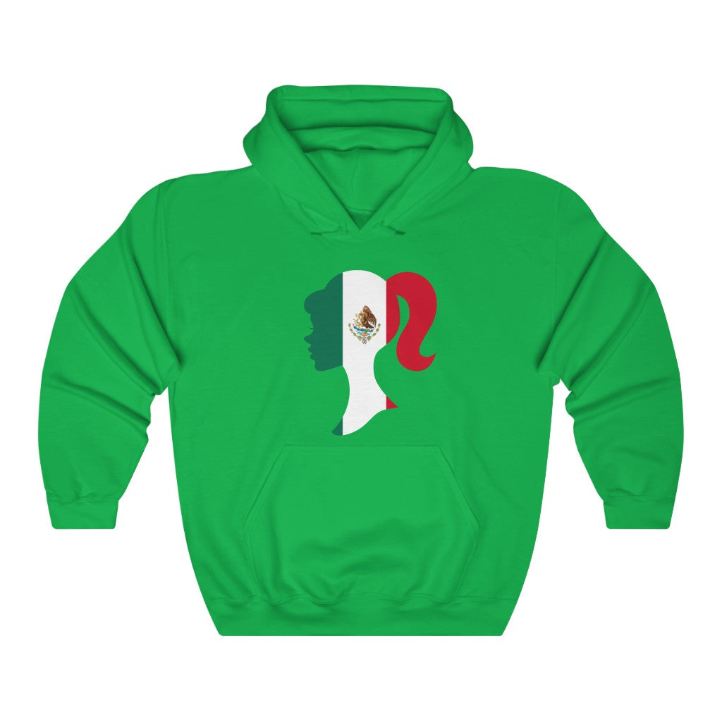 Mexico Girl Flag Hoodie Sweatshirt - Unisex