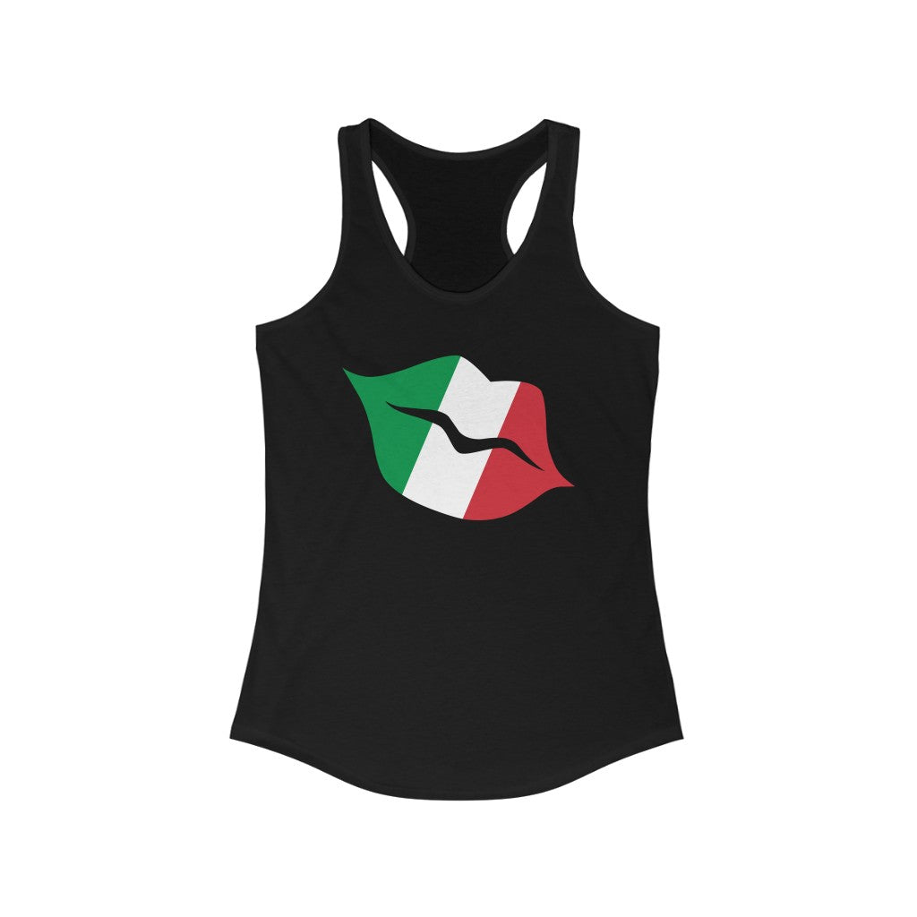 Italy Lips Flag Tank - Women