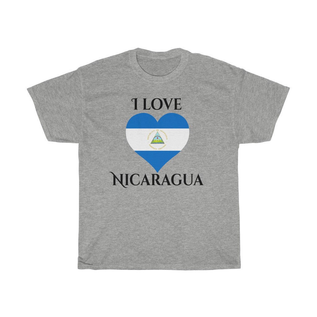 Nicaragua Heart Flag Standard Tee 1 - Unisex