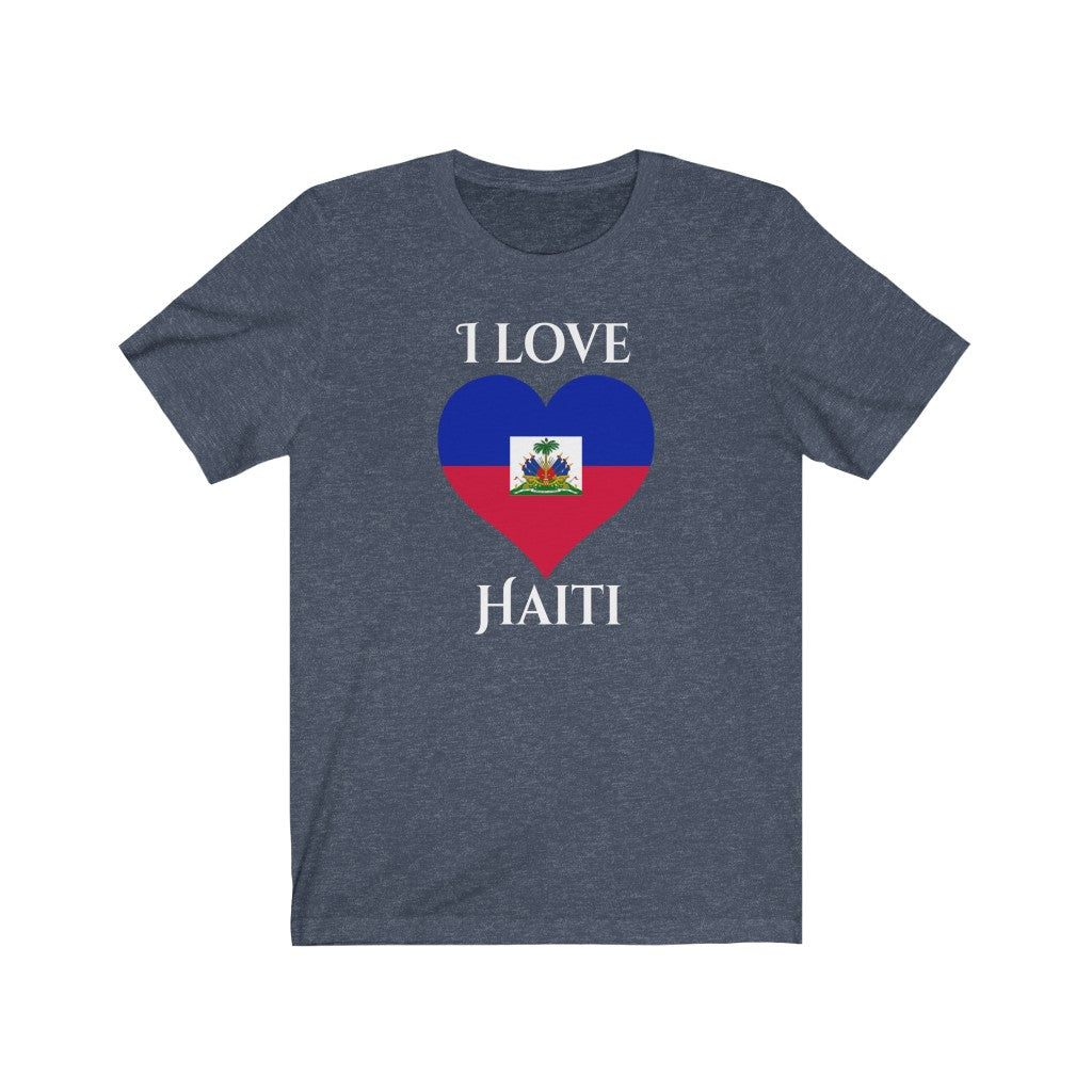 Haiti Heart Flag Premium Tee 2 - Unisex