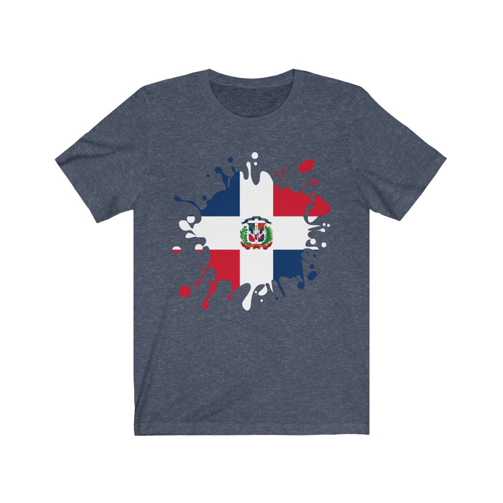 Dominican Republic Splat Flag Premium Tee - Unisex
