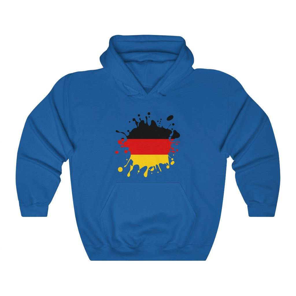 Germany Splat Flag Hoodie Sweatshirt - Unisex