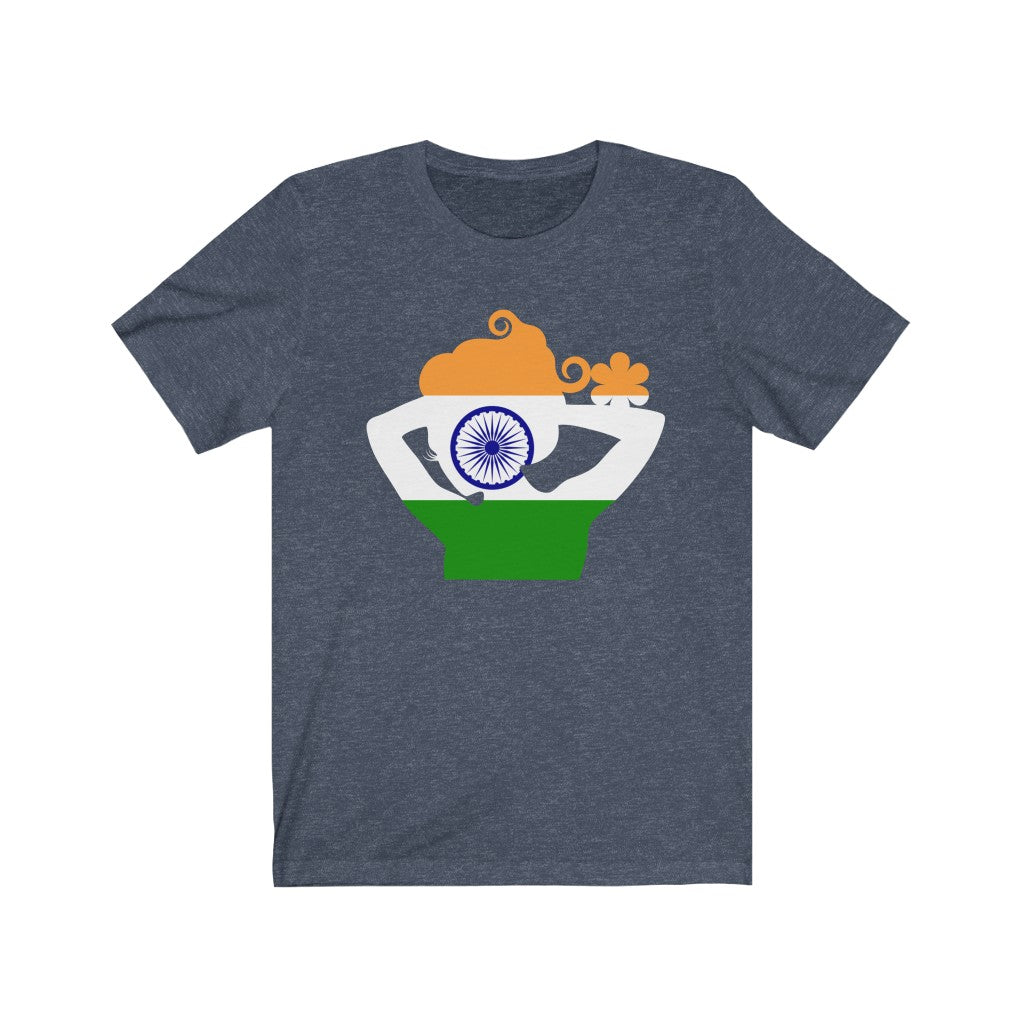 India Lady Flag Premium Tee - Unisex