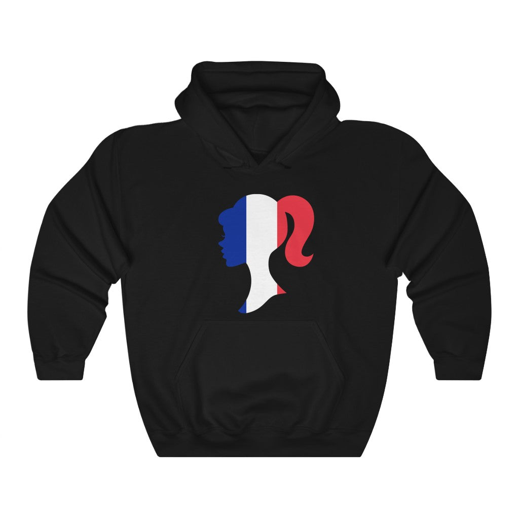 France Girl Flag Hoodie Sweatshirt - Unisex