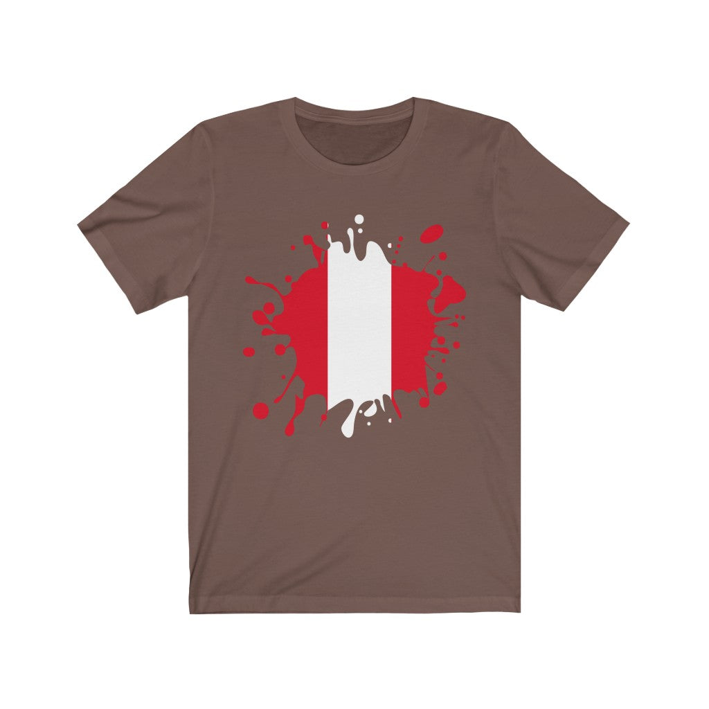 Peru Splat Flag Premium Tee - Unisex