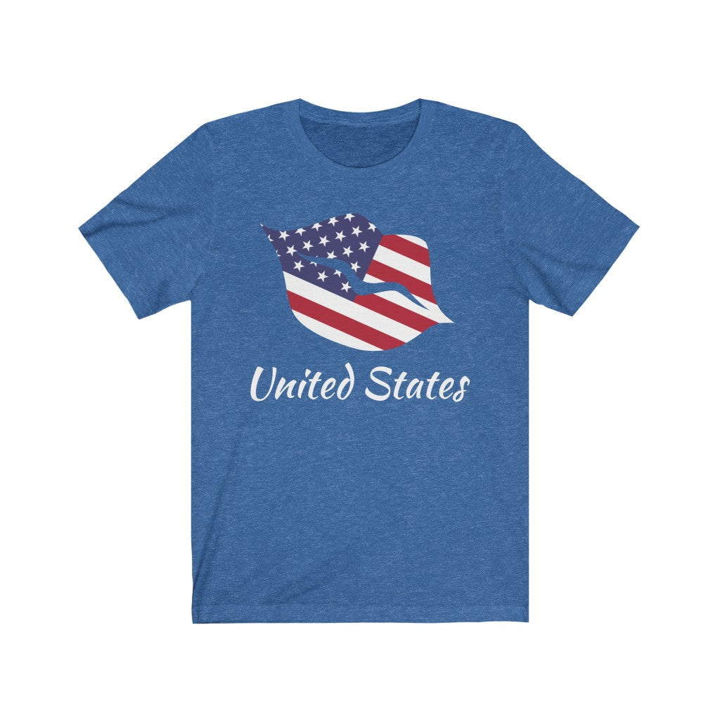 United States of America Lips Flag Premium Tee 2 - Unisex
