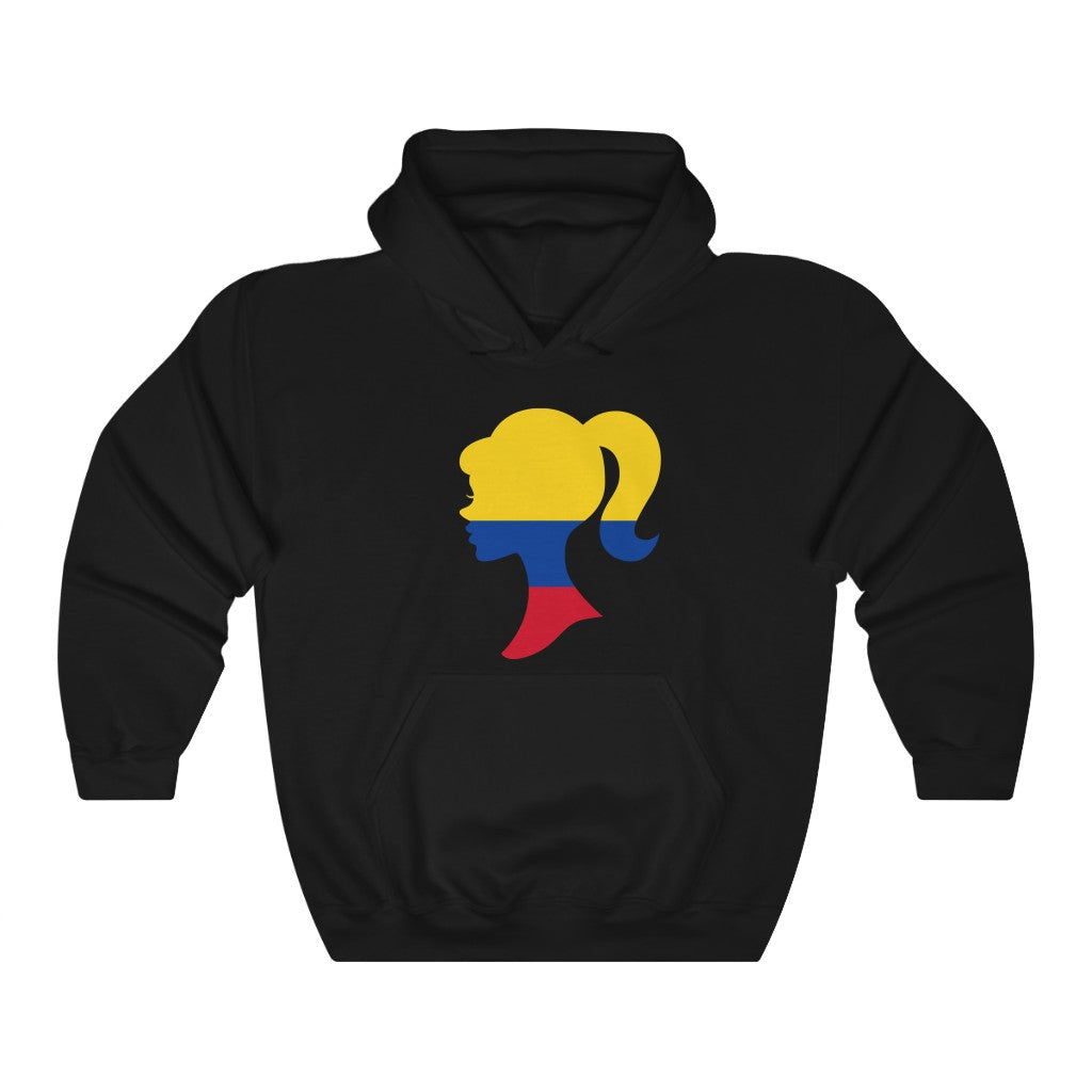 Colombia Girl Flag Hoodie Sweatshirt - Unisex