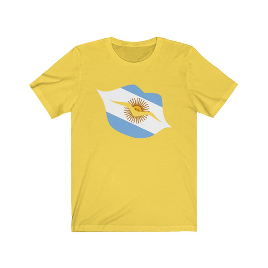 Argentina Lips Flag Premium Tee - Unisex