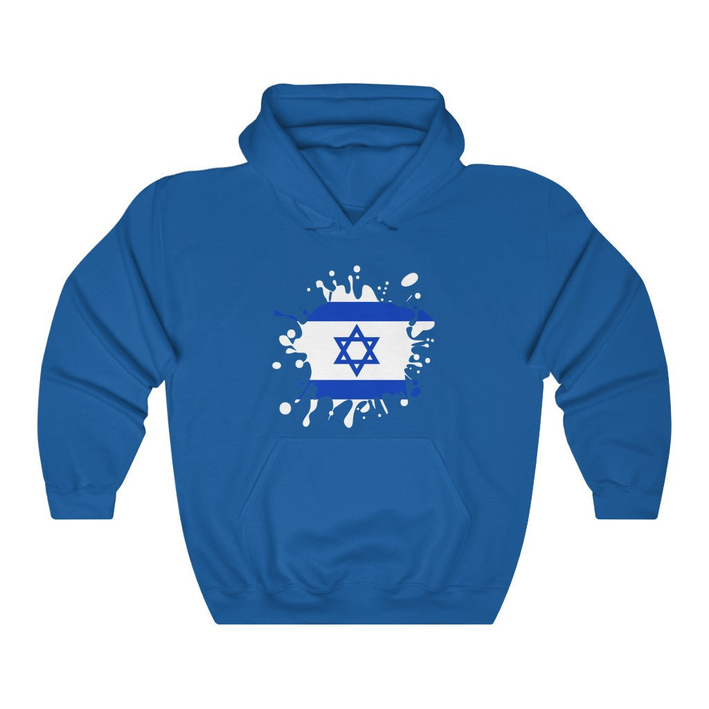 Israel Splat Flag Hoodie Sweatshirt - Unisex