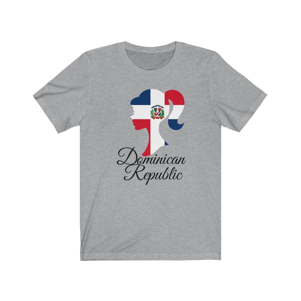 Dominican Republic Girl Flag Premium Tee 1 - Unisex