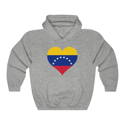 Venezuela Heart Flag Hoodie Sweatshirt - Unisex