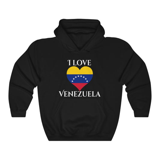 Venezuela Heart Flag Hoodie Sweatshirt 2 - Unisex