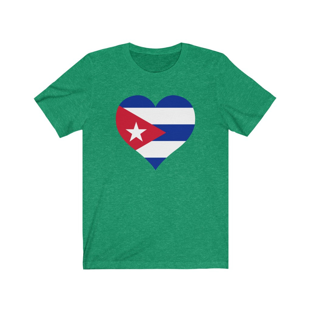 Cuba Heart Flag Premium Tee - Unisex