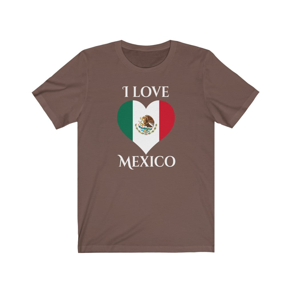 Mexico Heart Flag Premium Tee 2 - Unisex