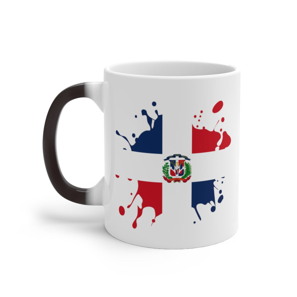 Dominican Republic Splat Color Changing Mug