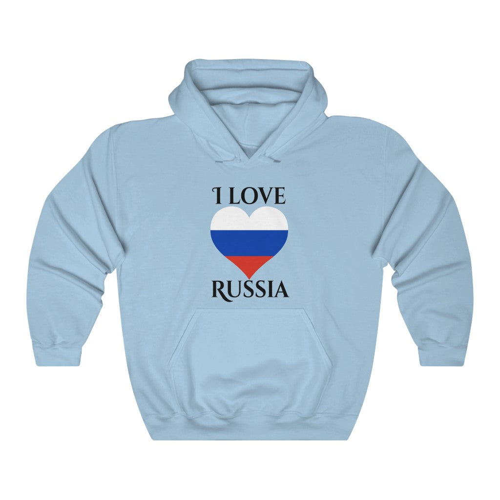 Russia Heart Flag Hoodie Sweatshirt 1 - Unisex