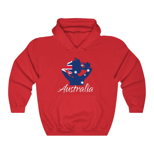 Australia Lady Flag Hoodie Sweatshirt 2 - Unisex