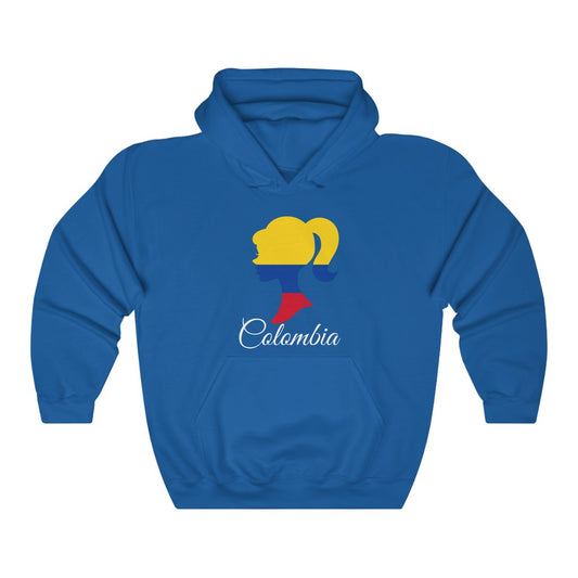 Colombia Girl Flag Hoodie Sweatshirt 2 - Unisex